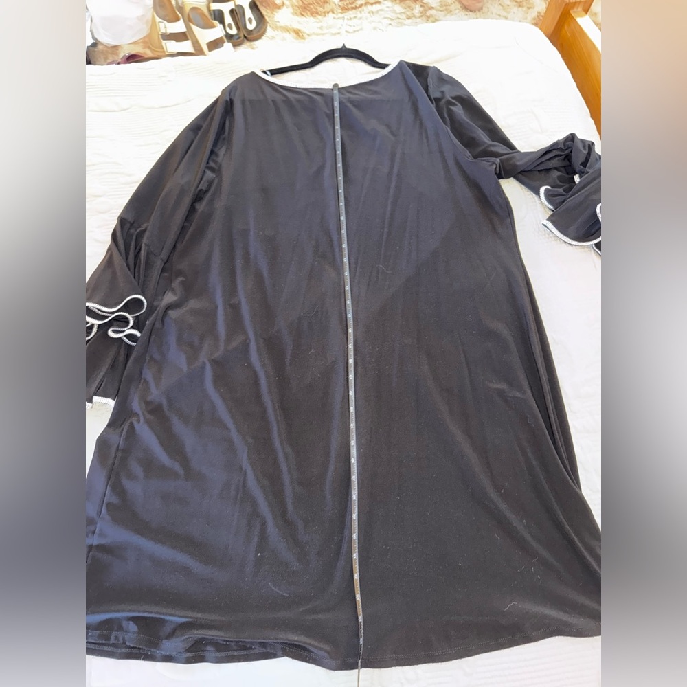 MSK Black Dress with Silver Accents - Picture 4 of 8